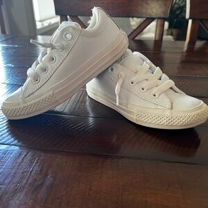 Classic White Kids' Sneakers